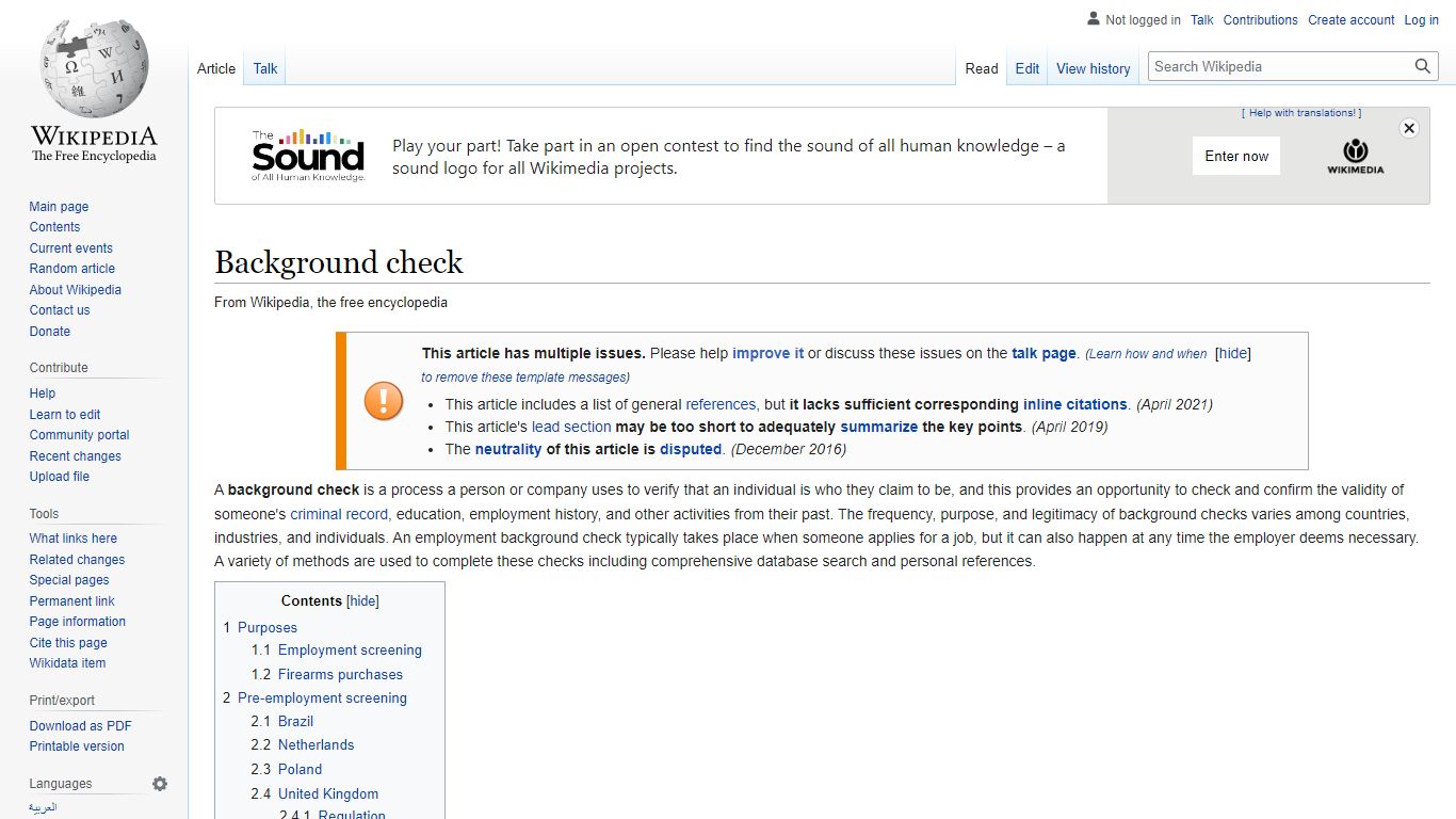 Background check - Wikipedia